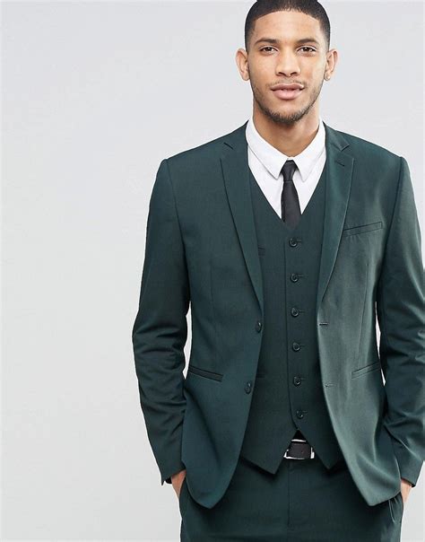 asos green suit|dark green velvet suits.